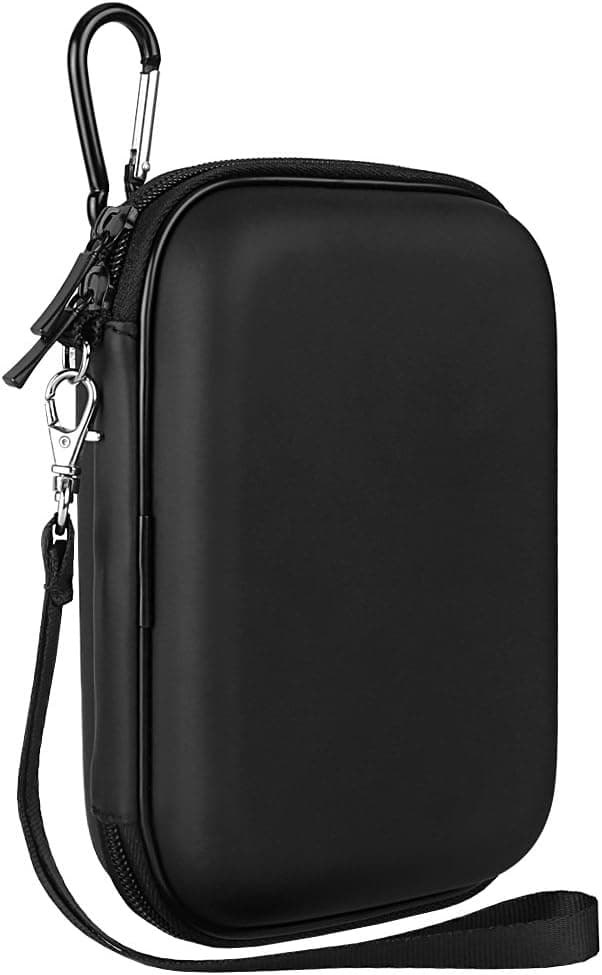 BOVKE PU Travel Case for Etekcity Digital Hanging Luggage Scale - Includes Mesh Pocket for Accessories, Black