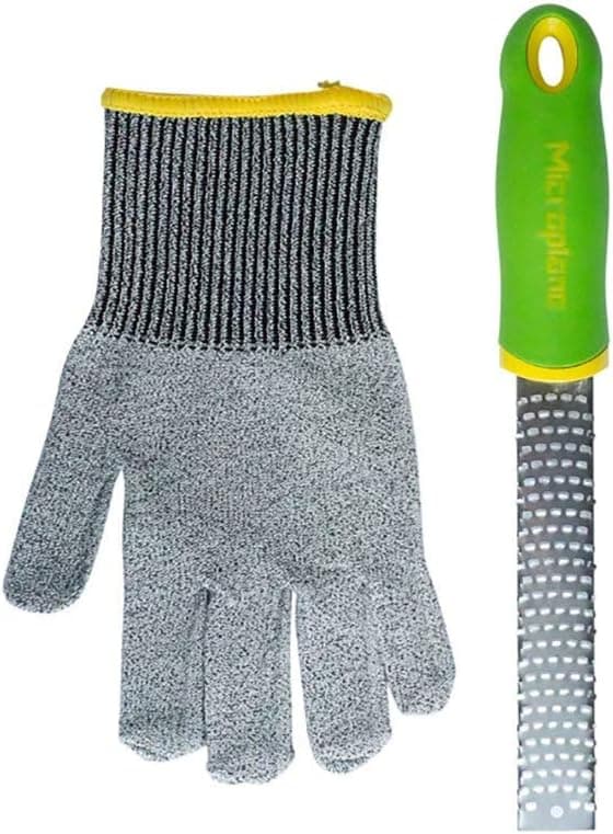 Microplane Kid's Cooking Gift Set - Protective Cut Resistant Glove and Zester Grater