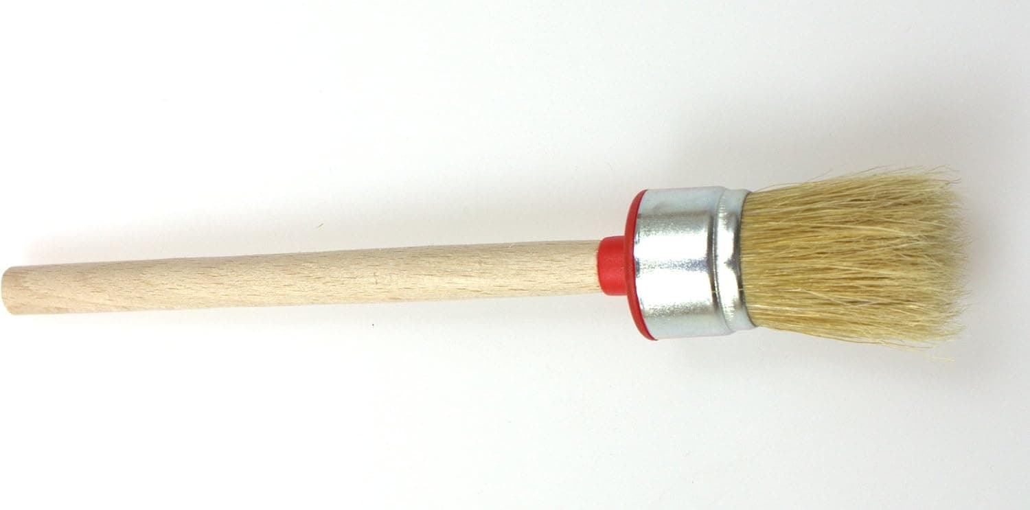 Natural Bristle Round Paint Brushes | Variation of 11 (1 3/16" |fi30mm|)
