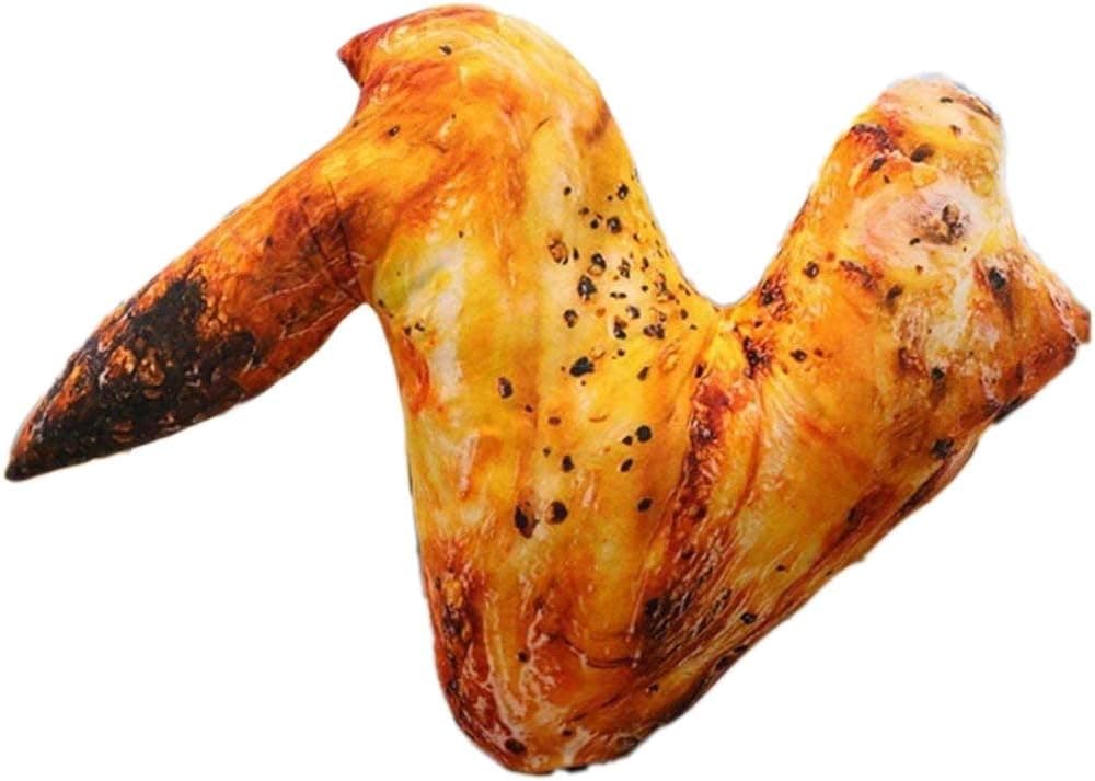 20cm Creative Cushion Pillow Simulation Food Pillow Novelty Chicken Wings Neck Pillow Toys Plush Gift for Friends
