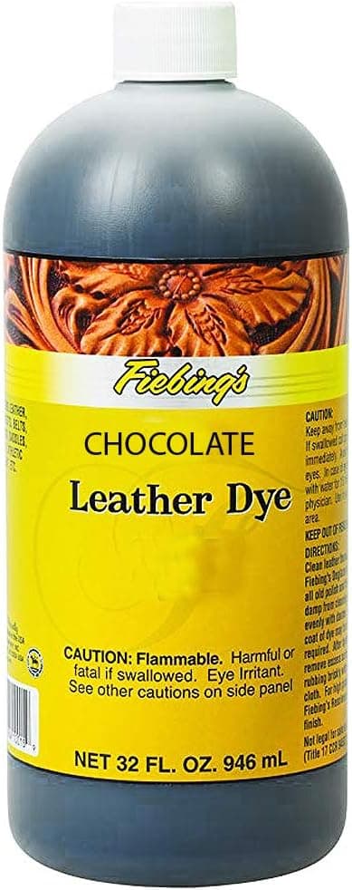 Fiebing's FILDYE30P032Z Leather Dye - Chocolate, 32 oz