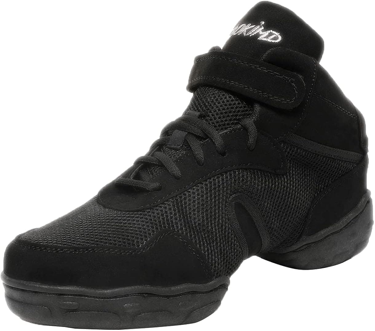 Women's Split-Sole Jazz Dance Sneaker Mesh Ballroom Sport Boots