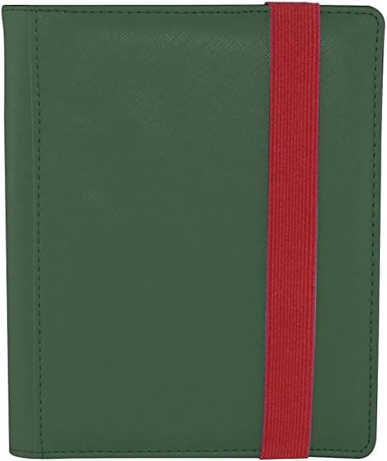 Dex Protection Card Binder 4 | Stores 160 Gaming Cards | Includes 20 Side Loading Card Pages | 4 Card Page Format | BandClosure | Smooth Matte Padded Finish | Velvet Lined Interior
