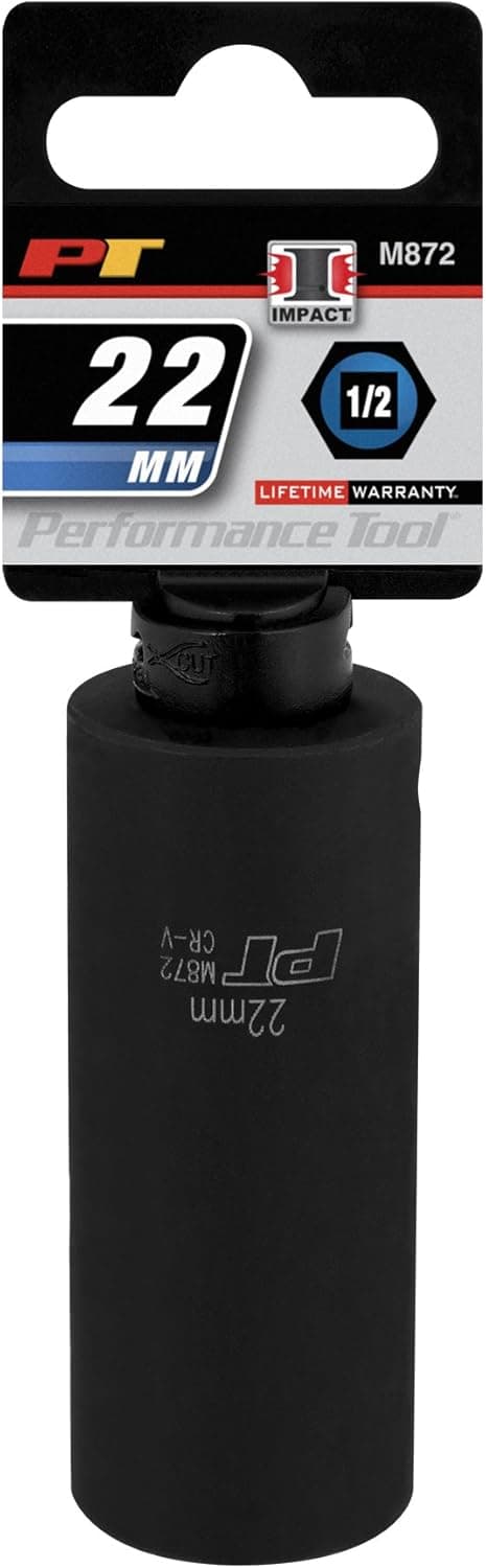 Performance Tool M872 Heavy Duty Drop Forged Chrome Vanadium Steel Pneumatic Tool Set with Rounded Corners and Laser Etching - Strong and Durable