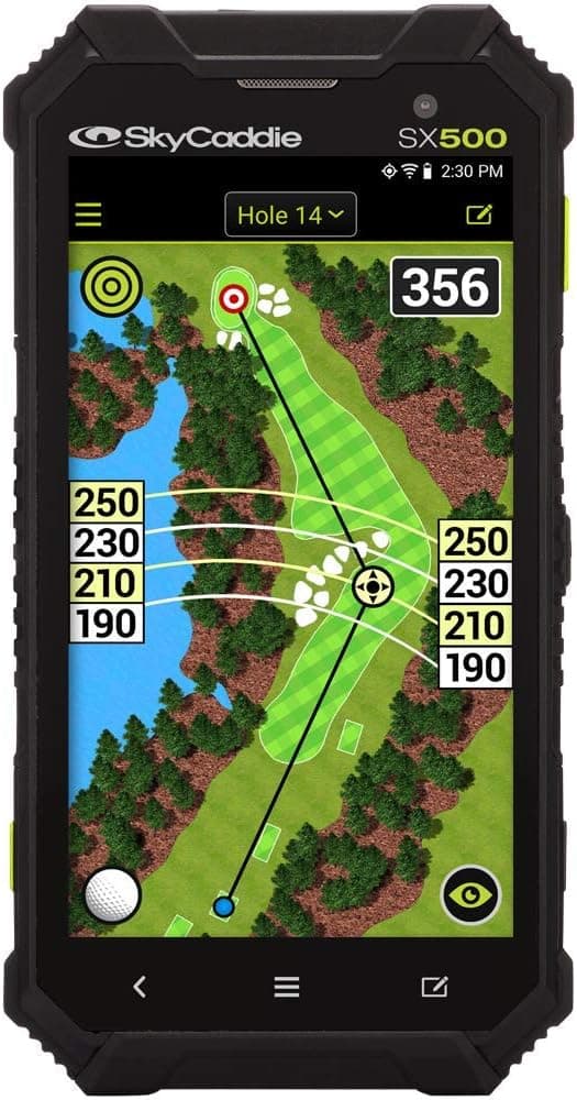 SkyCaddie SX500, Handheld Golf GPS, Black