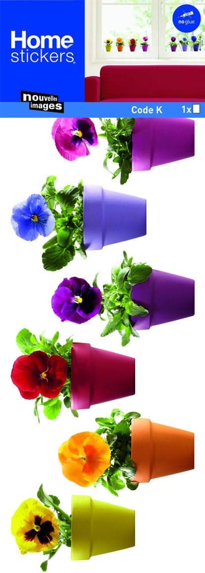 Home Stickers HOWI 1457 Pansy Window Stickers