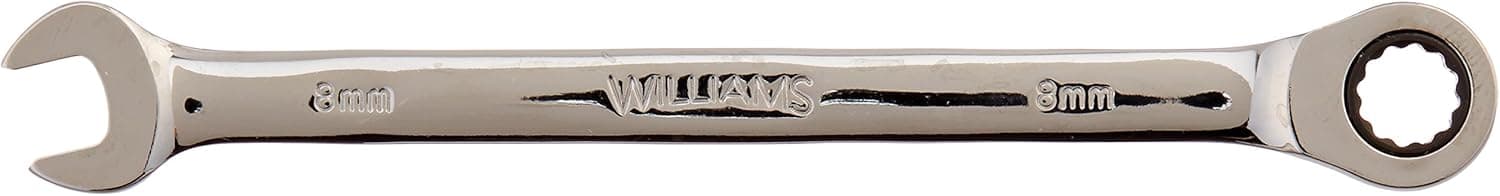 Williams 1208MNRC Combination Ratcheting Wrench, 8mm