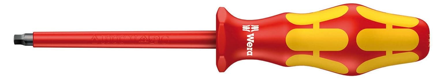 Wera 05006191001 Kraftform Plus VDE 165i Pozidriv/Slotted Insulated Screwdriver, PZ 2 Head, 4" Blade Length