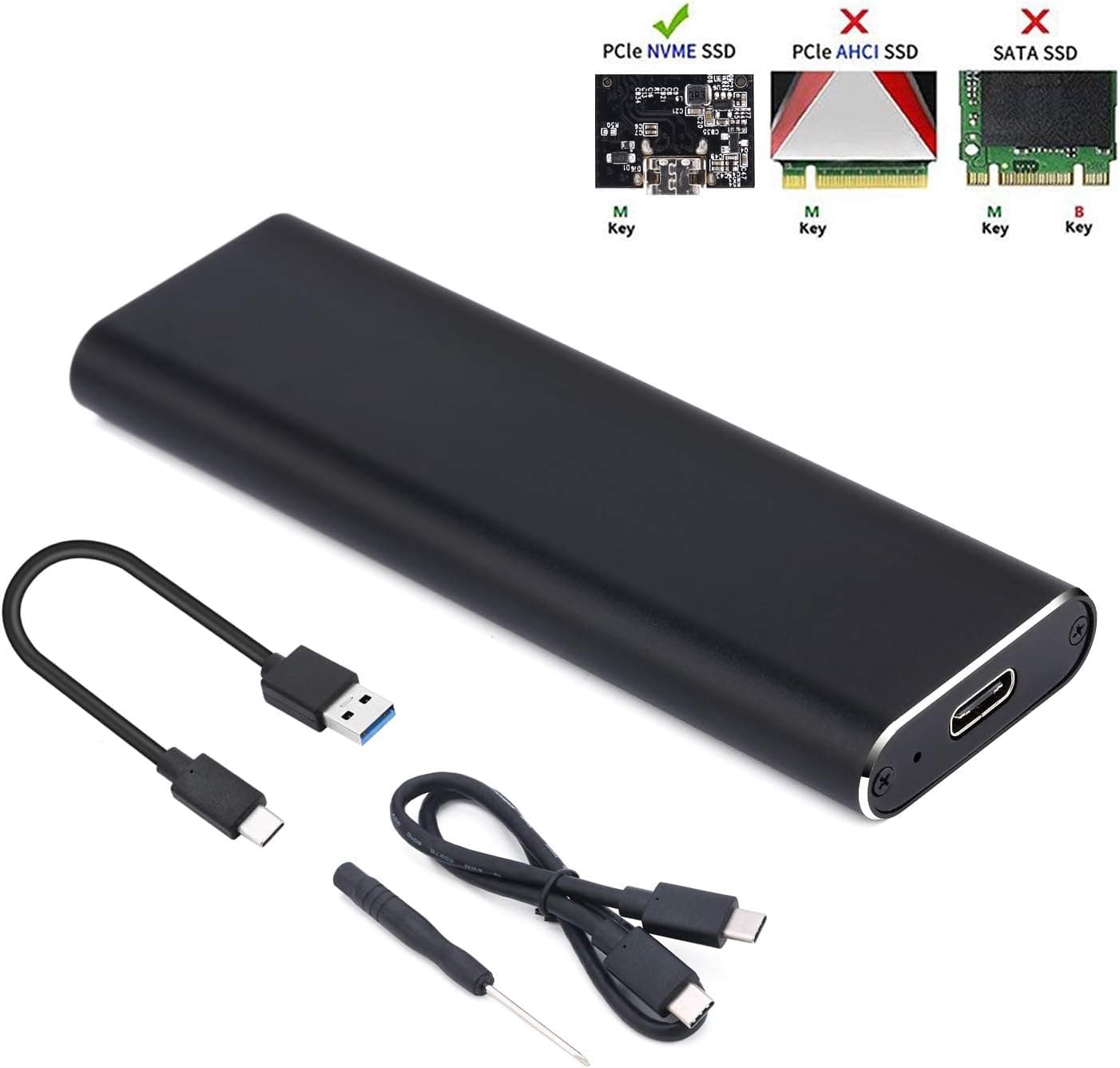 Nvme Enclosure nvme to USB USB-C USBC Hard Drive Enclosure Cinolink HD403