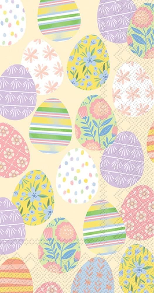 Easter Party Paper Hand Towels for Bathroom Decor Guest Towels Disposable Easter Decorations and Dinner Napkins Easter Eggs Theme Pak 32