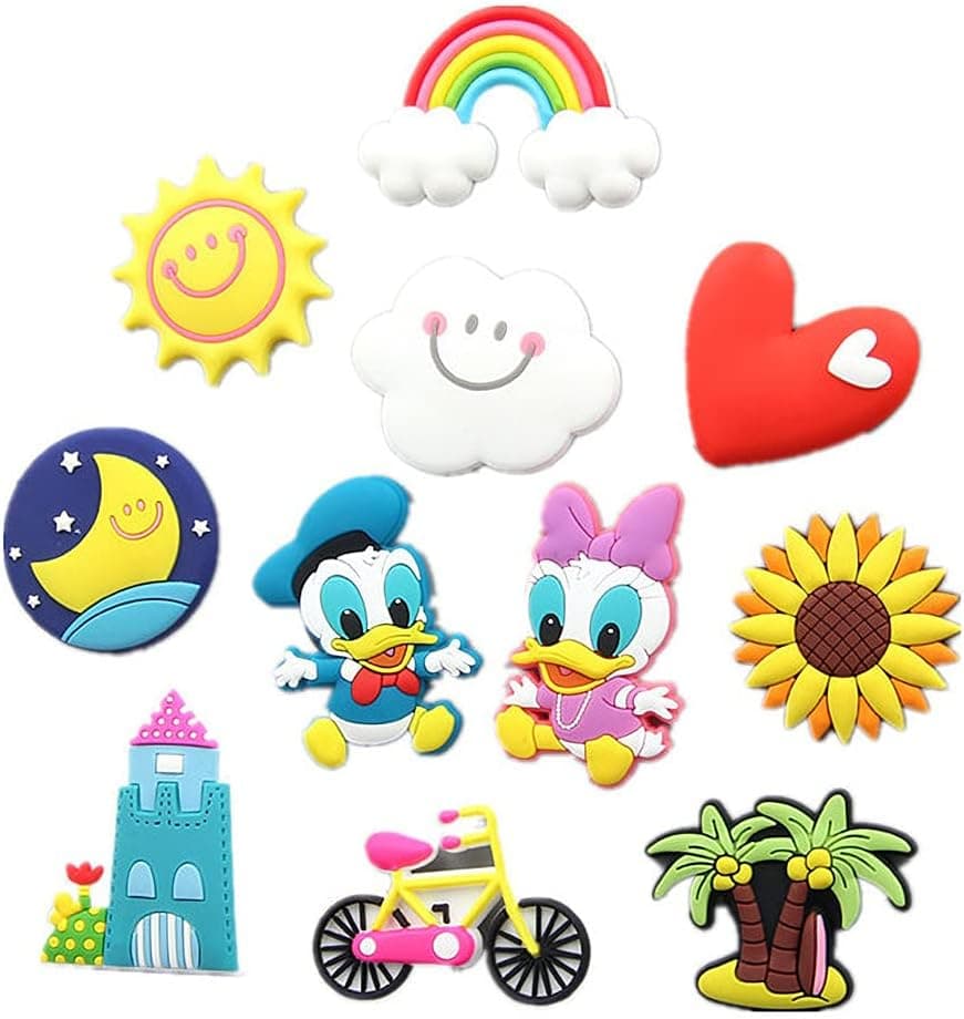 Refrigerator Magnet Cute Magnet for Fridge 11Pcs Different Patterns 3D Funny Fridge Magnet Colorful Magnetic Whiteboard for Fridge Office Home Kitchen Bulletin Board Fridge Magnets Decorations