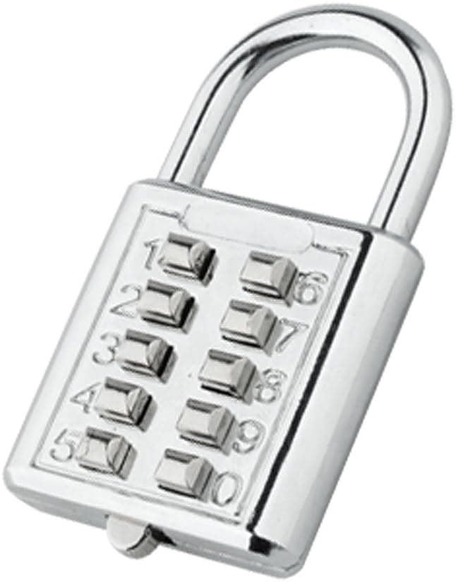 uxcell 5-digit Luggage Metal Combination Padlock Backpack Lock