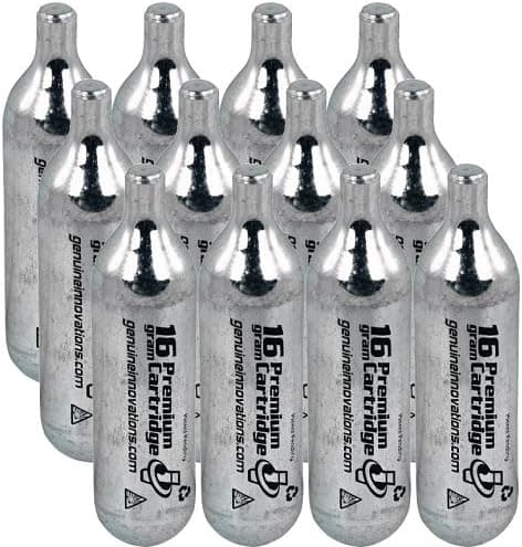 16 Gram Co2 Cartridges - 12 Pack
