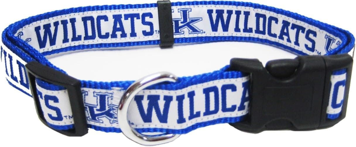 Pets First Collegiate Pet Accessories, Dog Collar, Kentucky Wildcats, Medium