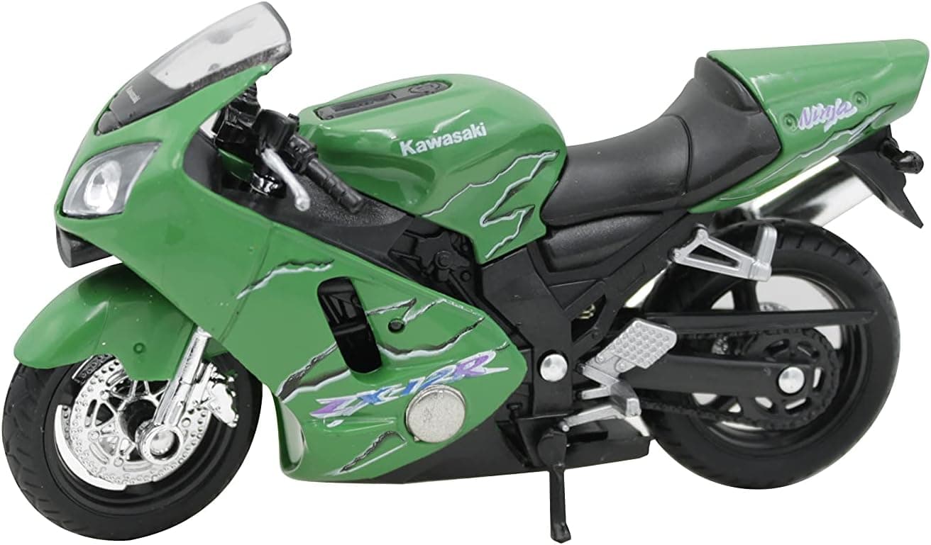 Welly Die Cast Motorcycle Kawasaki 2001 Ninja ZX-12R 1:18 Scale Collectable Model