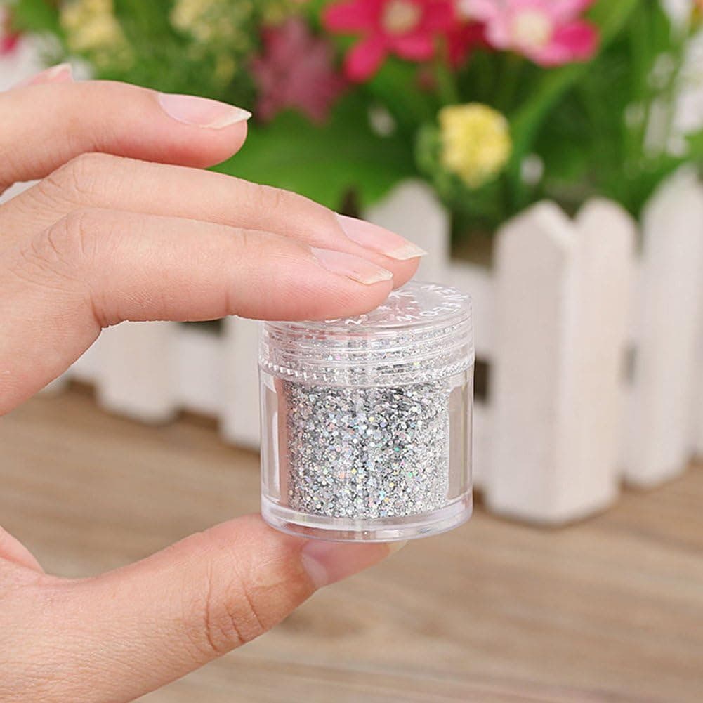 Bluelans® 10g/Box Laser Holographic Nail Powder Rainbow Chrome Nail Manicure Pigment Glitters (10g)