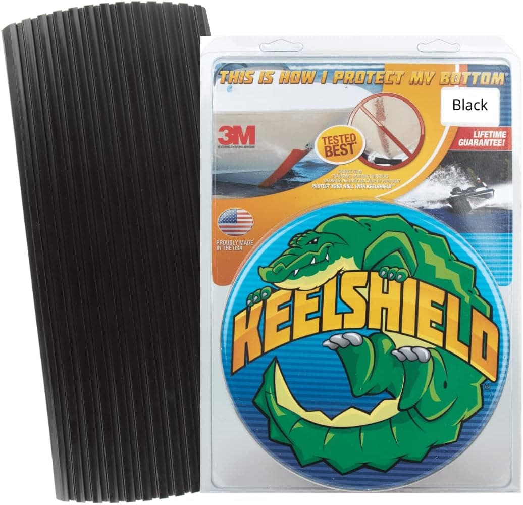 Gator Guards KeelShield Keel Guard - Helps Prevent Damage, Scars and Scratches - DIY Installation - Compatible with Fiberglass and Most Aluminum Boats - Made in The USA - 4’ to 12’ Lengths
