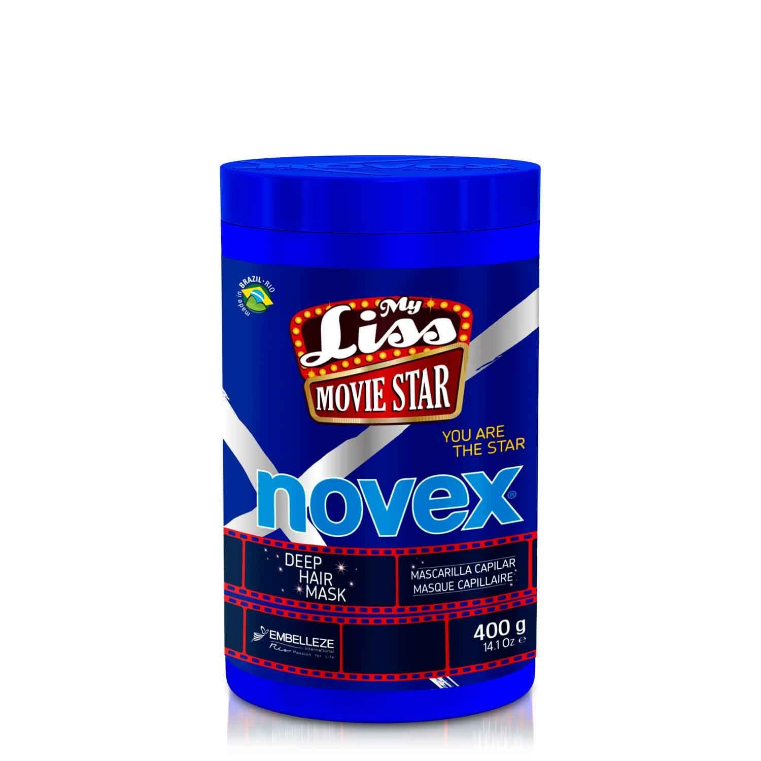 NOVEX My Liss Movie Star Deep Conditioning Hair Mask Enriched with Biotin and mix of Oils for Straight, Soft and Shiny Hair (400gm/14.1oz)