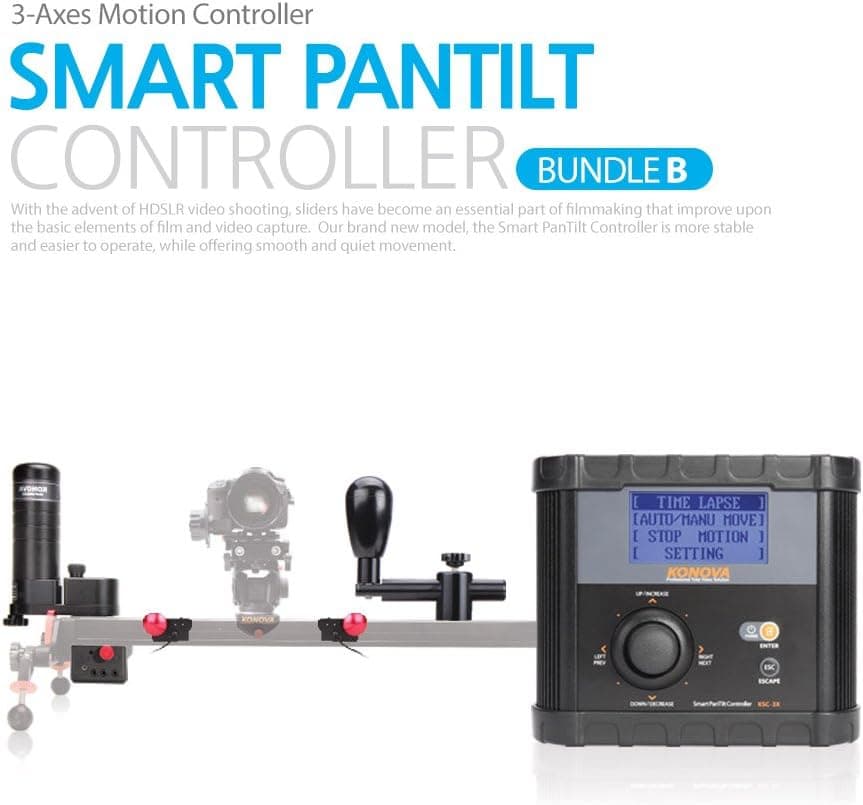 Konova Timelapse/Smart Pan Tilt Motion Controller Bundle B for K5 120