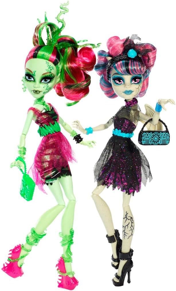 Monster High Zombie Shake Rochelle Goyle and Venus McFlytrap Doll (2-Pack)