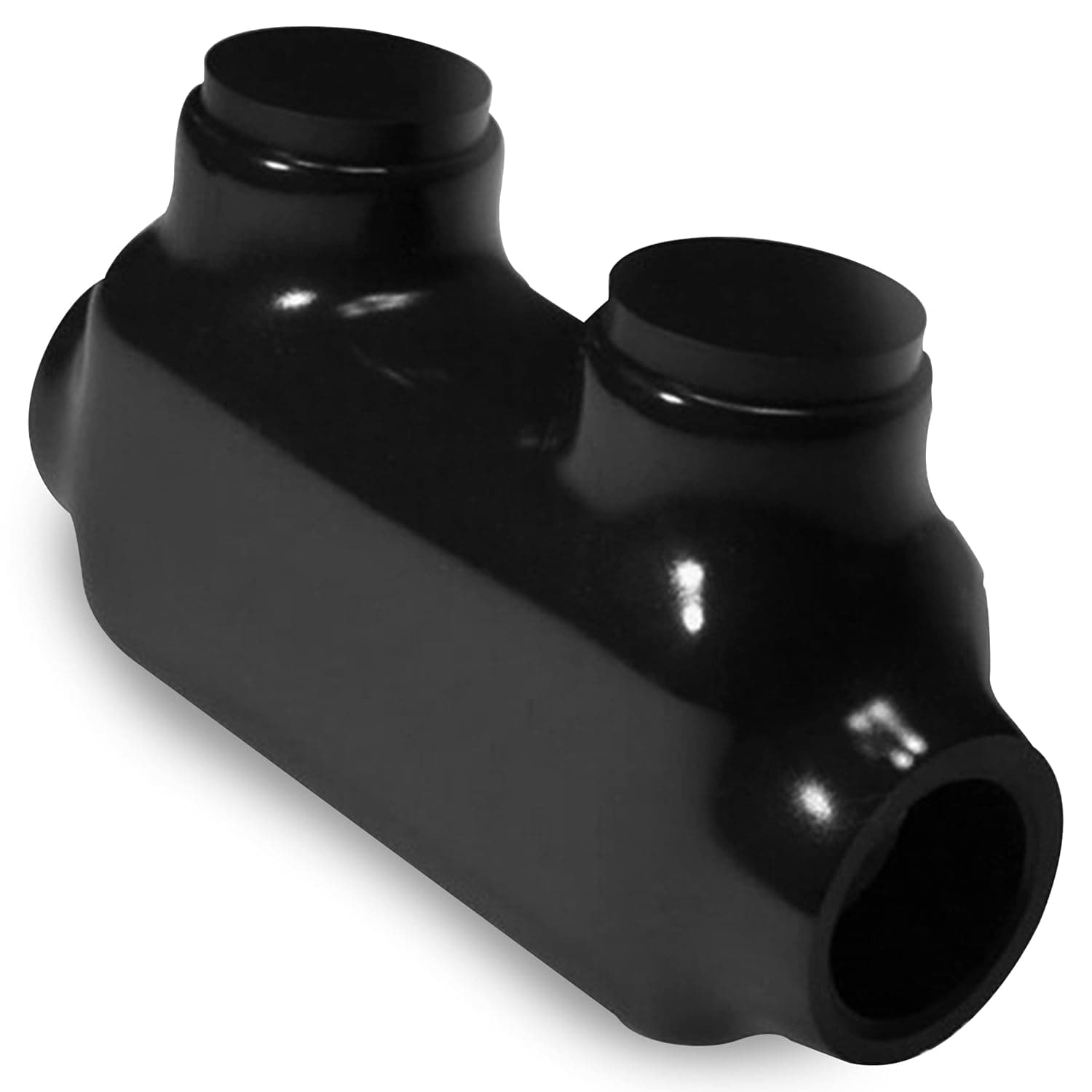 OhLectric Black Insulated Electrical Power in-Line Splice Connector - Aluminium Wire Connectors - Rugged Di-Electric Rubber/Vinyl Coating - Hassle-Free Installation - Rated up to 600 Volts - OL-38509