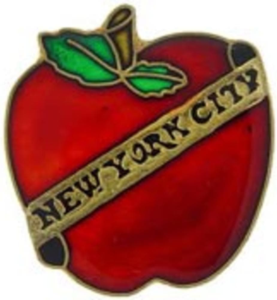 New York City Big Apple Pin 1"