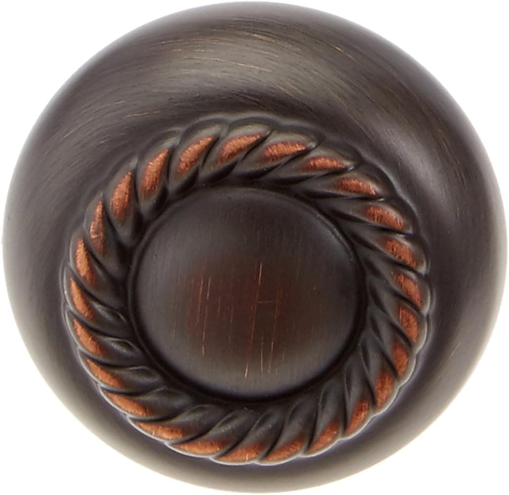 Amerock BP53471-ORB Allison Scroll Knob 1-1/4-Inch Diameter, Oil Rubbed Bronze - 25 Pack