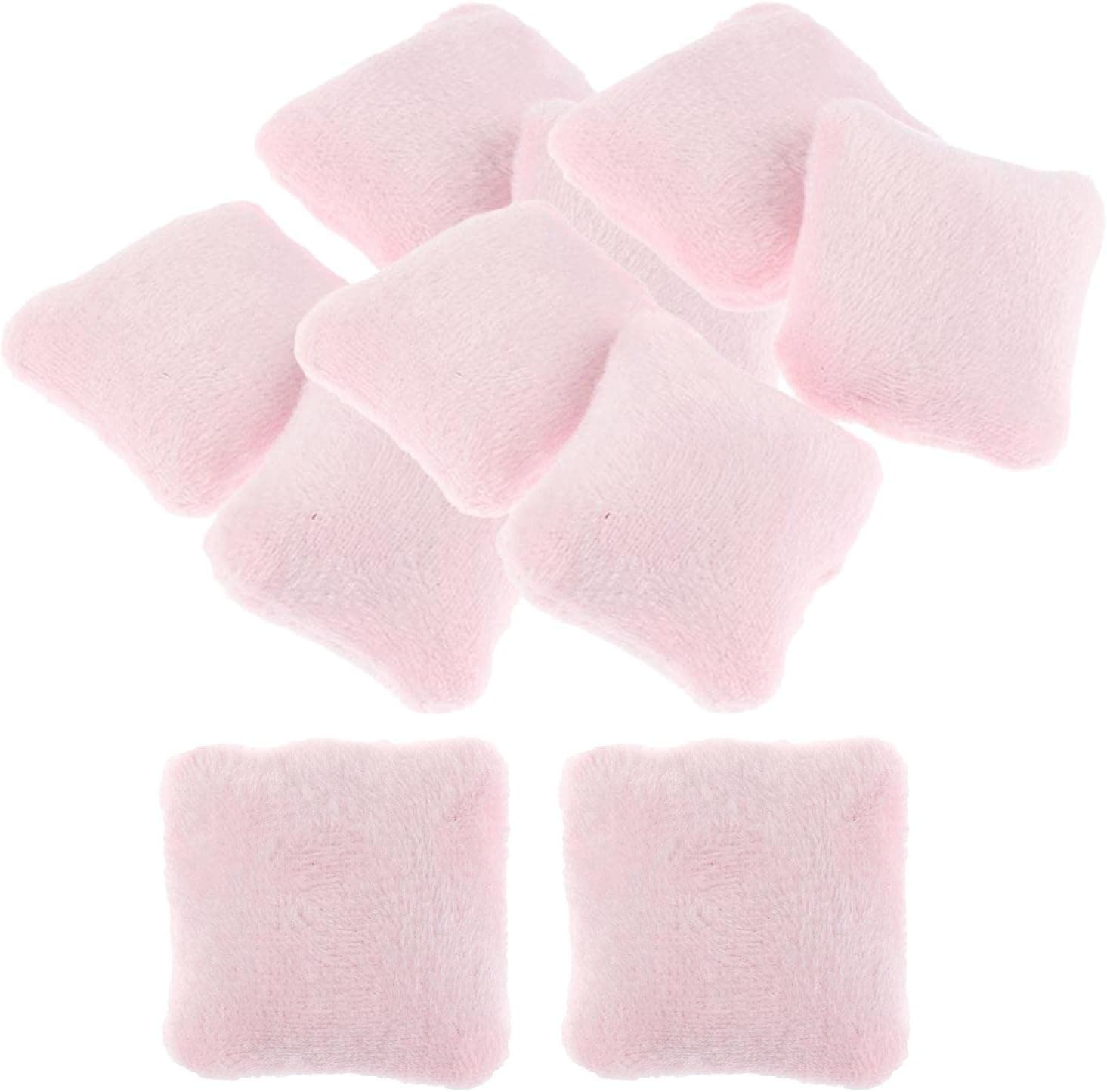Mini Pillow Cushions, Colcolo 10pcs Sofa Cushion for Miniature Dollhouse Accessories, 1:12 Realistic Pillows Miniature Deco for Doll House Living Room Sofa Bedroom Bed, A