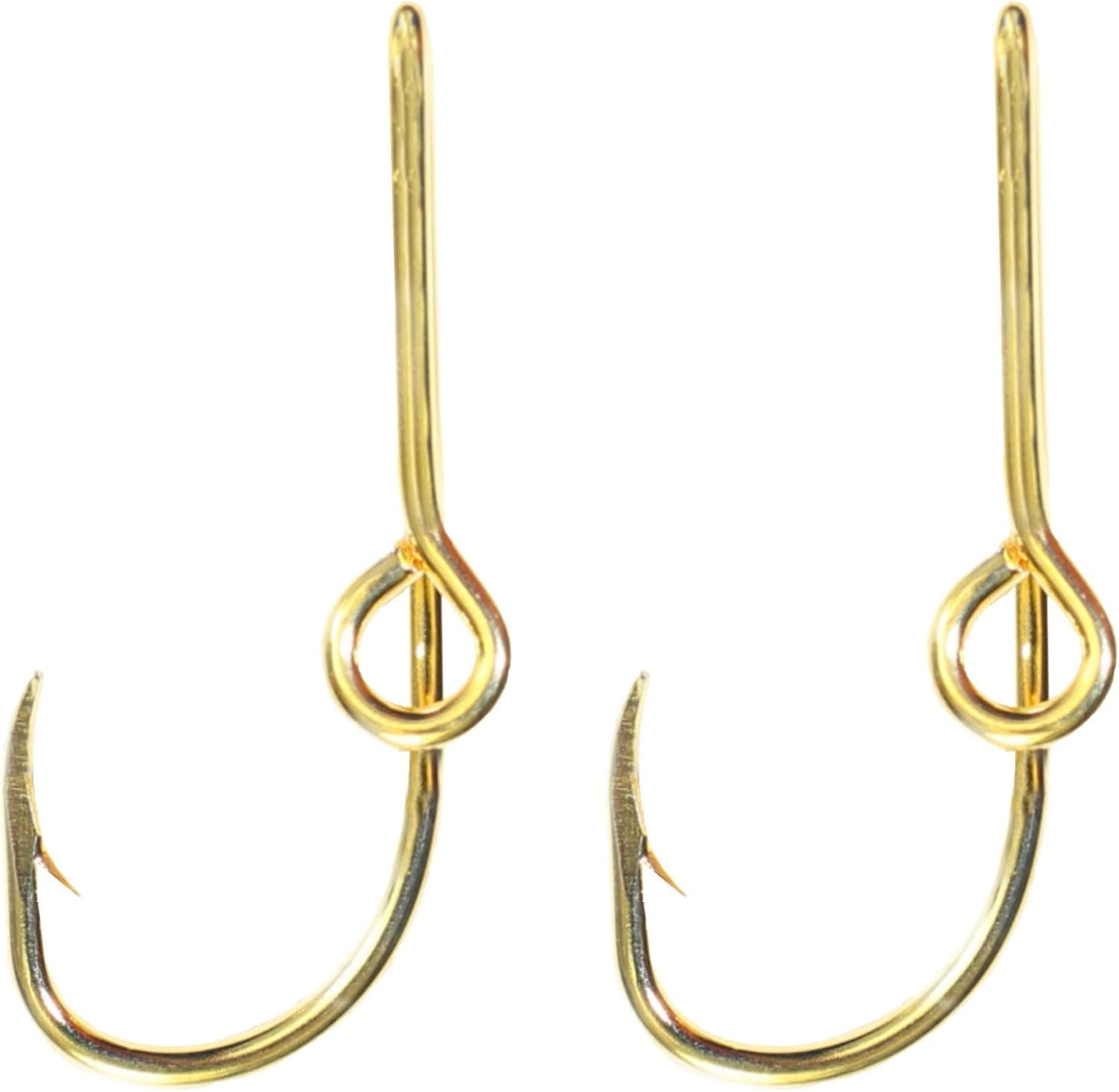 Eagle Claw Hat Fish Hook (Set of Two Gold Hat Hook pins) Plus a FREE Deer Decal with your order!