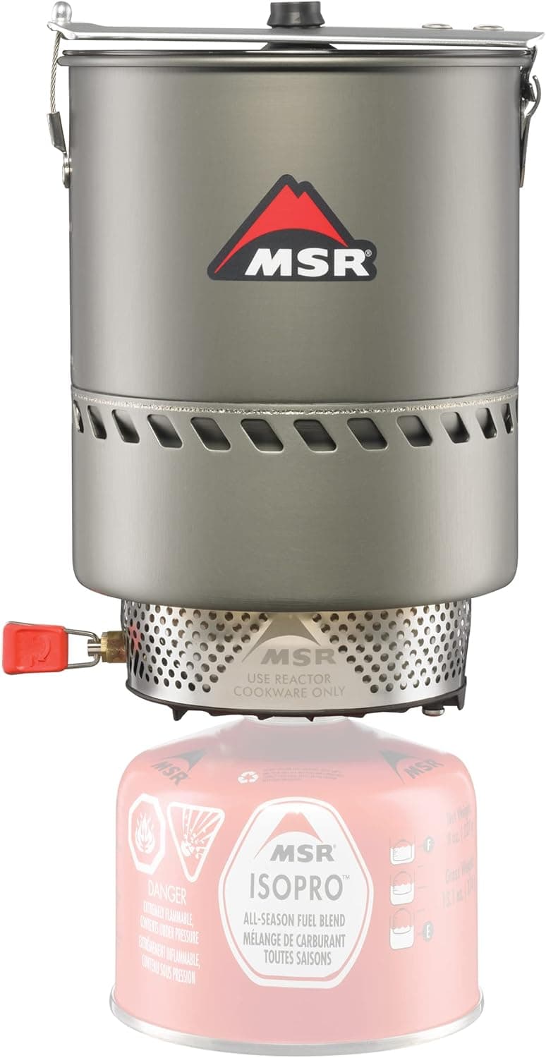 MSR Reactor Windproof Camping and Backpacking Stove System