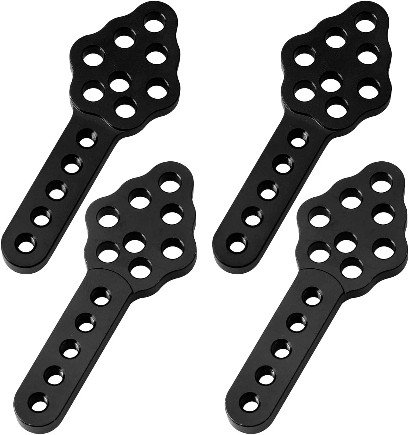 Aluminum Shock Mount Lift Kit Set for 1/10 Axial SCX10 90046 D90 D110 RC Crawler Car Truck Upgrades Parts (Black)