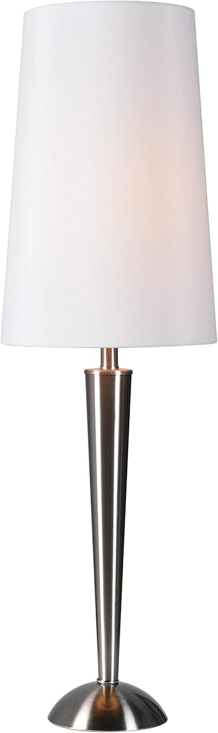 Kenroy Home 32956BS Modern Table Lamp 28.5 Inch Height, 9 Inch Diameter, Ext, Brushed Steel Finish