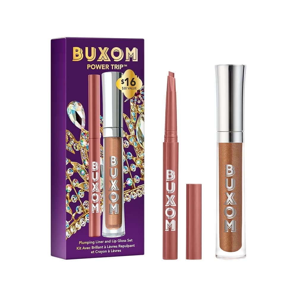 Buxom POWER TRIPâ„¢ Plumping Liner and Lip Gloss Set, 2 Piece Set (Pack of 1)