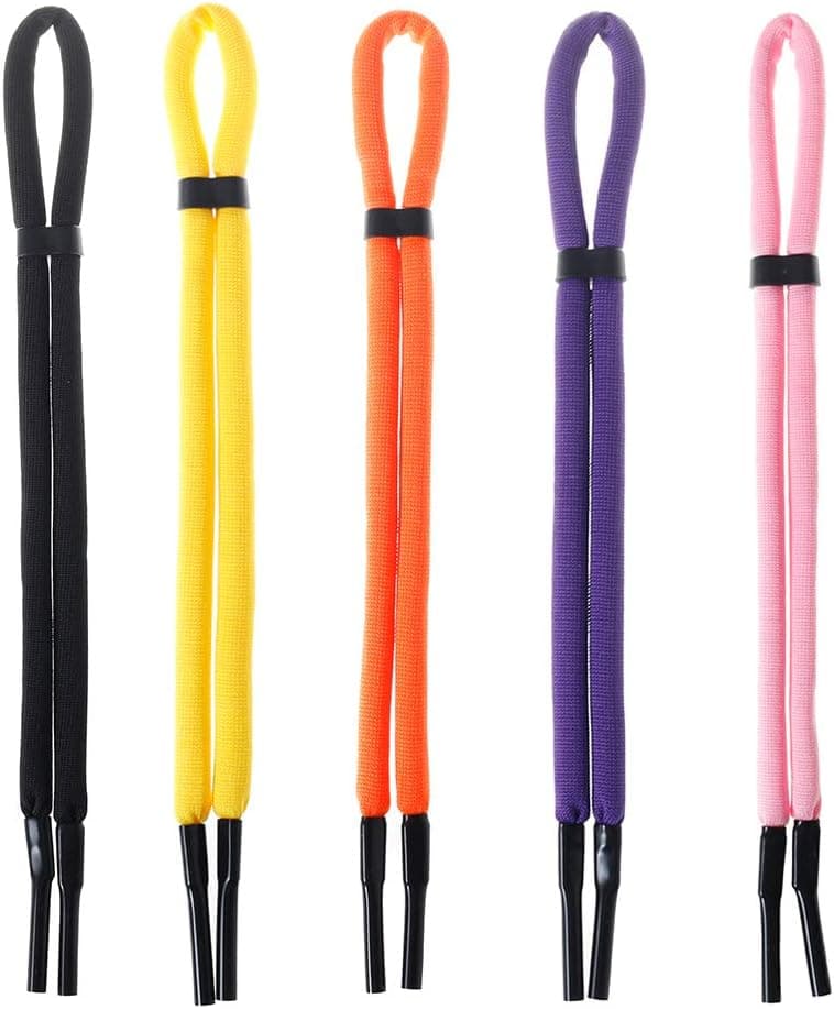 Adjustable Safety Sport Unisex Sunglass Strap,Eyewear Retainer,Floating Glasses Straps Antislip,Lanyard Eyeglass Chain 5PCS