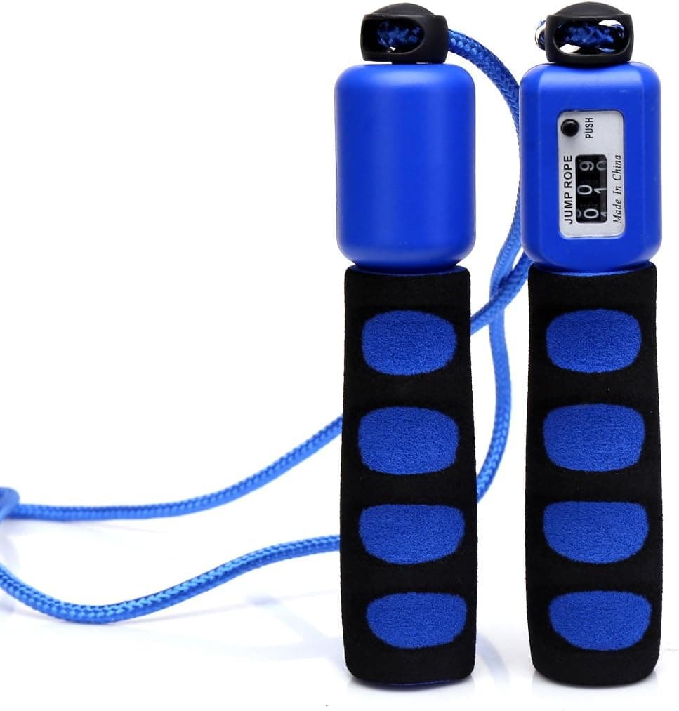 Anser Rope Skipping 390 Adjustable Jump Rope with Counter and Comfortable Handles