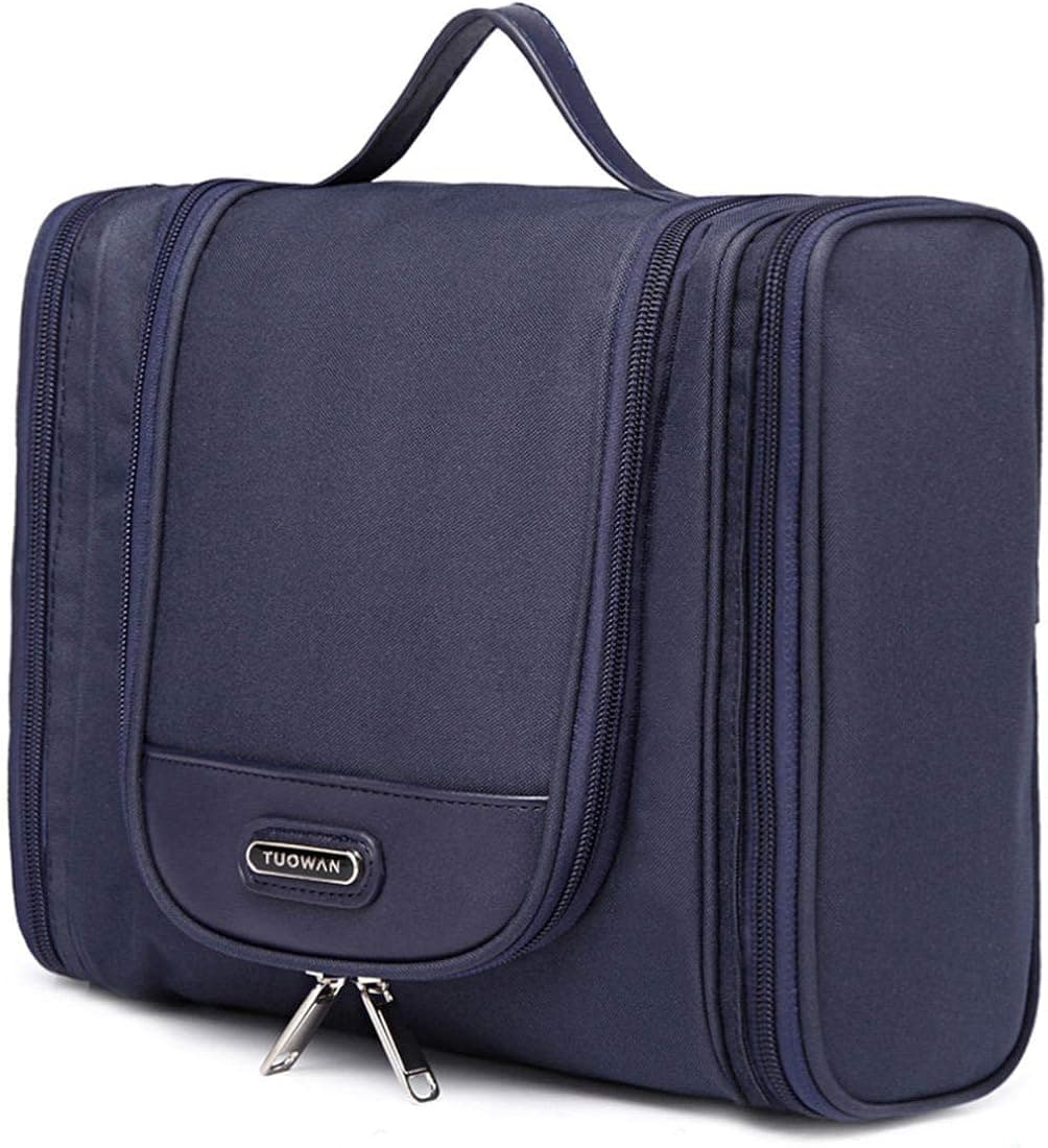 tuowan Hanging Toiletry Bag Travel Cosmetic Makeup Kit Organizer for Women Men Large