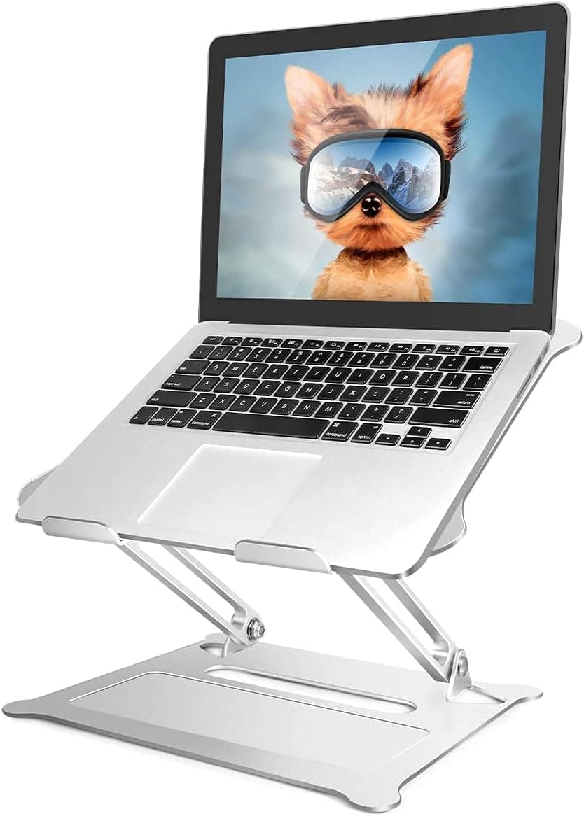 Laptop Stand, Portable Ergonomic Computer Stand with Heat-Vent to Elevate Laptop Holder, Adjustable Multi-Angle Laptop Stand for Laptop up to 17 inches, Compatible for MacBook, Air, Pro All Laptops