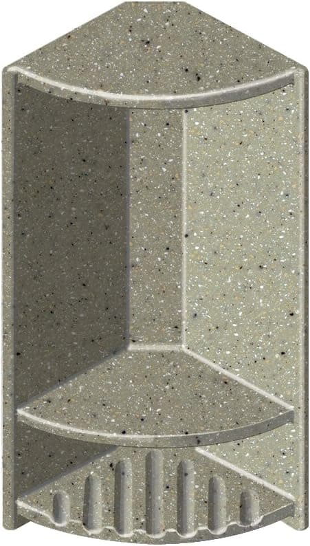 Transolid ACCESS0004-A3 Decor 6 x 14-1/2-Inch Double Corner Shelf, Peppered Sage