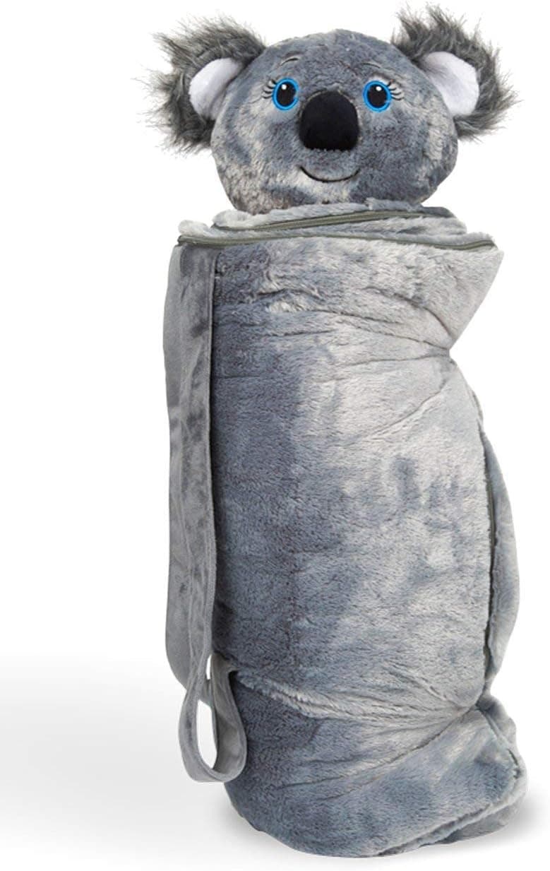 Super Fun & Unique Sleeping Bag/Overnight & Travel Kit for Kids| BuddyBagz’s All in 1 Traveling-Made-Easy Solution Complete W/Stuffed Animal, Pillow, Sleeping Bag & Overnight Bag
