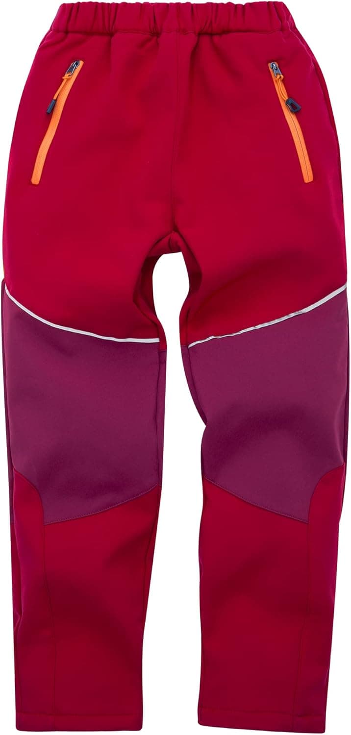 Yinson Kids Snow Pants, Warm Fleece Skiing Hiking Snowboard Pants for Boys and Girls Waterproof Windproof