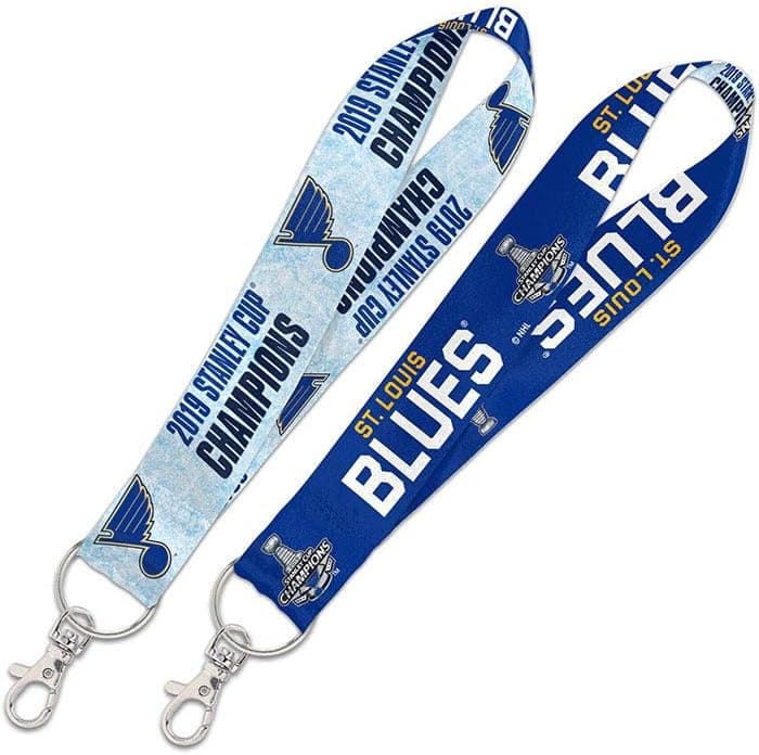 WinCraft St Louis Blues 2019 Stanley Cup Champions Lanyard Key Strap Keychain