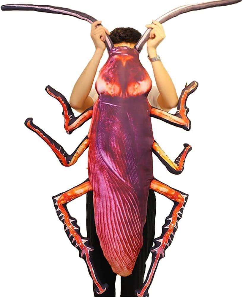 (21.6in(55cm)) Pretty Realistic Fake Roaches Pillow, Roaches Plush Toy Pillow,Roaches Plush Toy Gifts for Boys Girls Large