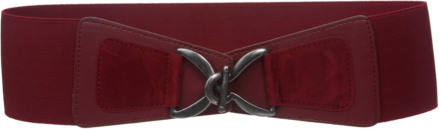 beltiscool Women's 3" (75 mm) Wide High Waist Fashion Stretch Belt