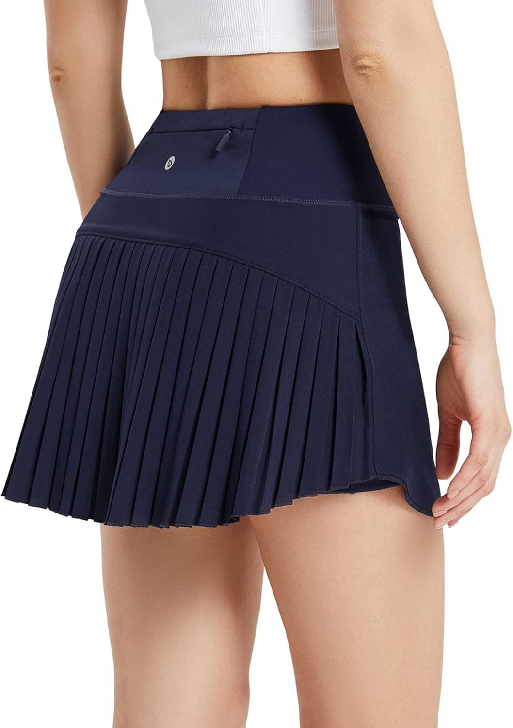 BALEAF Women's Pleated Tennis Skirts High Waisted Lightweight Athletic Golf Skorts Skirts with Shorts Pockets