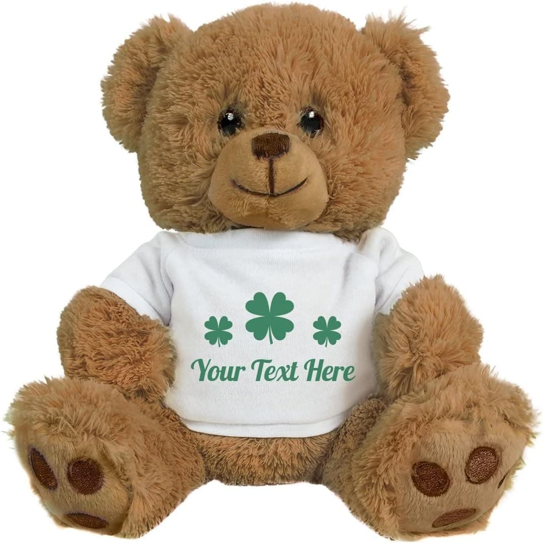 Custom St Patricks Day 10 Inch Teddy Bear Stuffed Animal