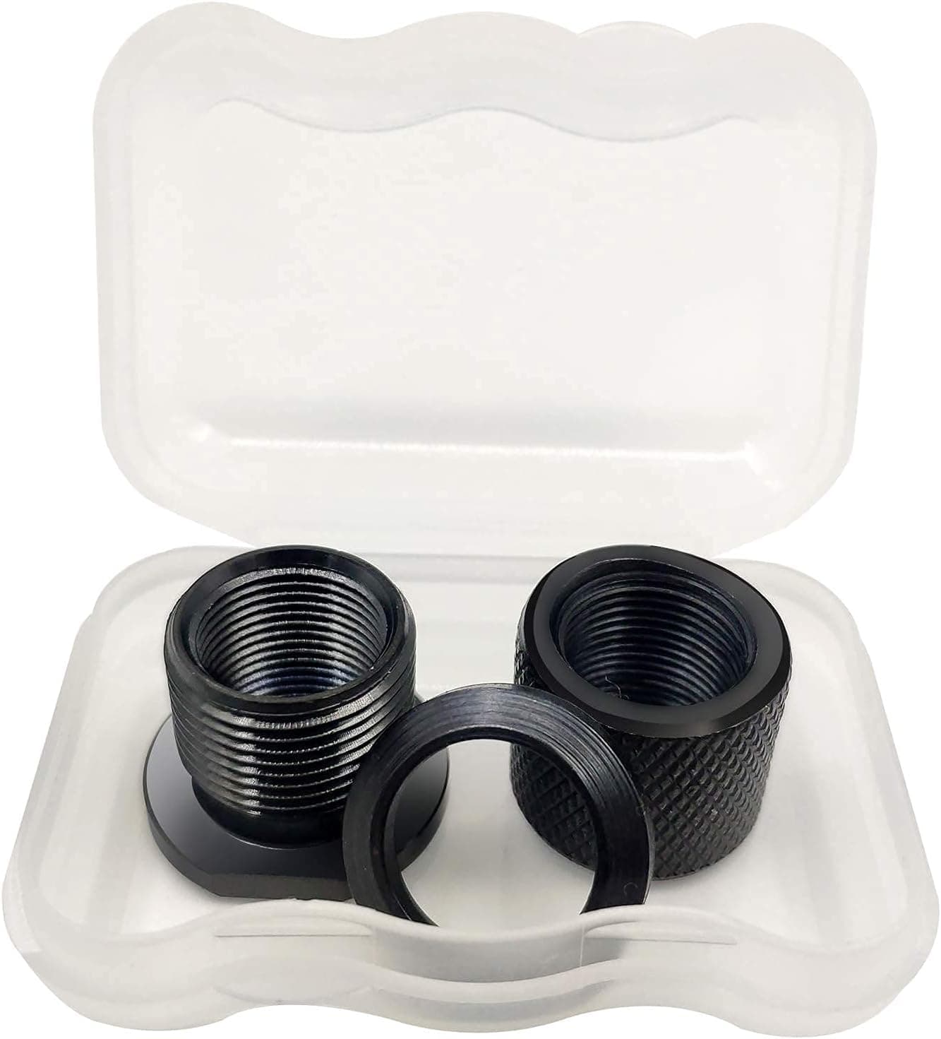 CREEYA Thread Convert Kit, Stainless Steel Black 1/2 x 28 to 5/8 x 24
