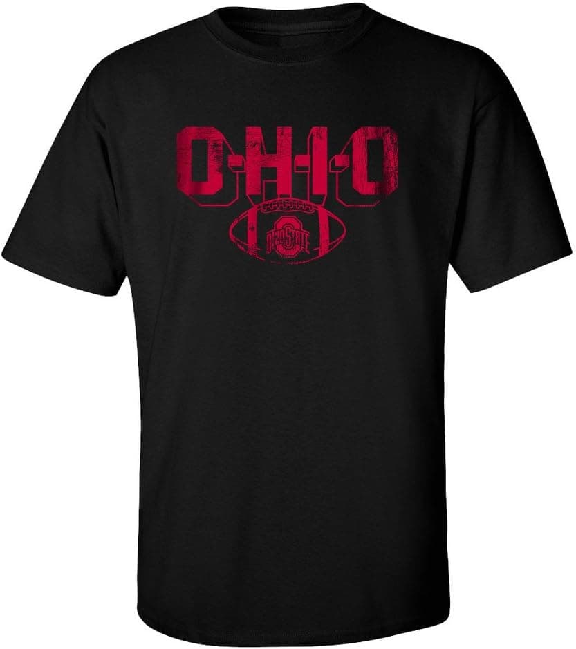 Elite Fan Shop Ohio State Buckeyes T-Shirt Vintage Football Black