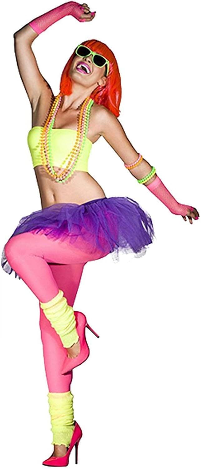 iLoveCos Womens 80s Costume Accessories Fancy Outfit