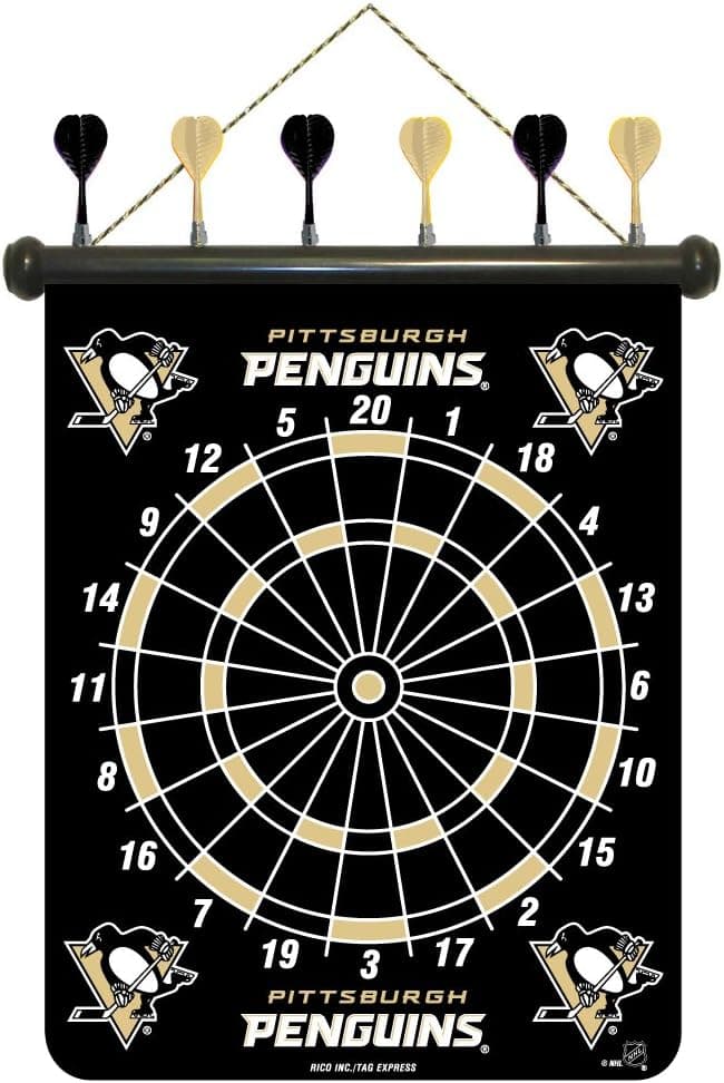 NHL Pittsburgh Penguins Dart Board
