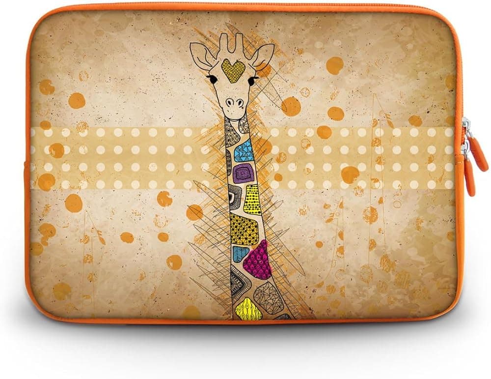 CorlfulCase174; 2014 New 13" 13.3" inch Notebook Laptop Case Sleeve Carrying bag for Apple Macbook pro 13/Apple Macbook Air 13/ Samsung 900X3 530 535U3/Dell XPS 13 Vostro 3360 inspiron 13/ ASUS UX32 UX31 U36/SONY SD4 13/ThinkPad X1 L330 E330 - YLW Giraffe sc13-17935